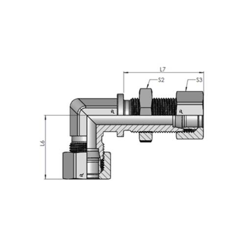 WSV-S Bulkhead Union Elbow - Image 2