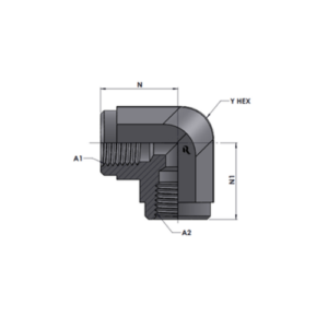 RJ5504-00-00 Series FP-FP 90° STREET ELBOW