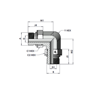 RJ6807-00-00 Series MAORB-MAORB 90°