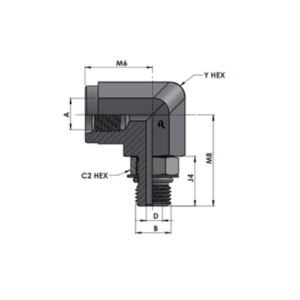 RJ6805-00-00 Series MAORB-FP 90°