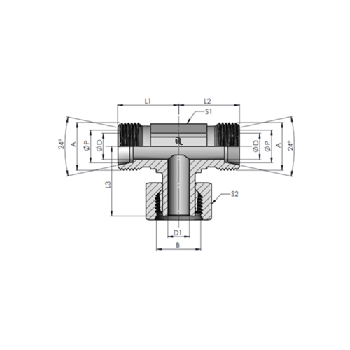 EVT-L Swivel Branch Tee - Image 2