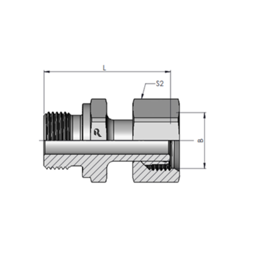 EVGE-M-S Stand Pipe Adaptor With Nut And Ferrule - Image 2