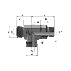 RJFS7215-00-00-00-NWO Series MFS-MMAORB-MFS TEE